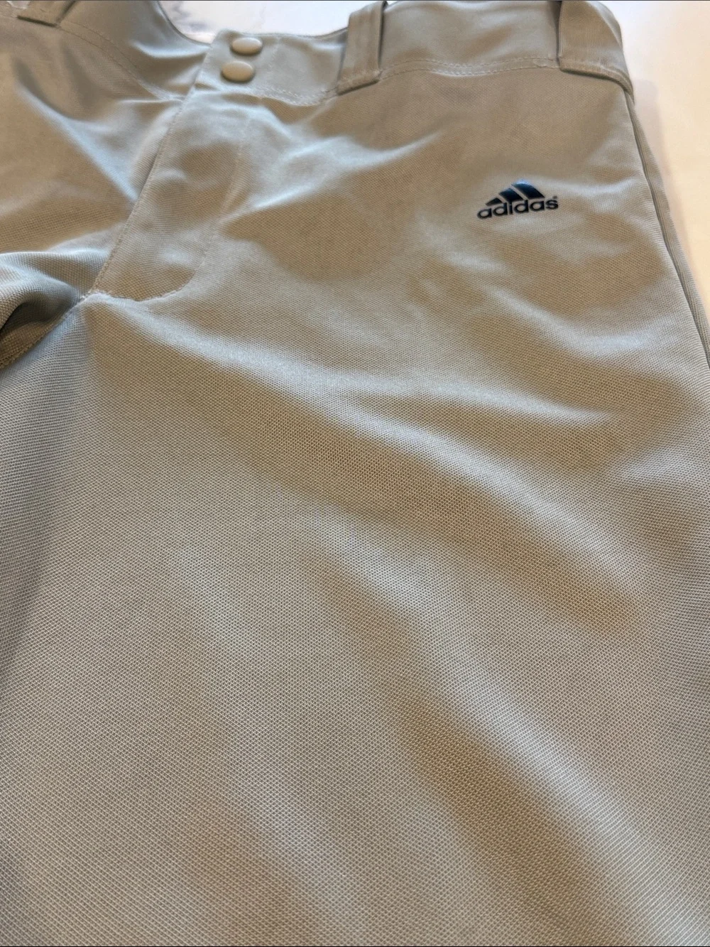 Adidas baseball pants Aeroready light gray youth large Athletic Pants